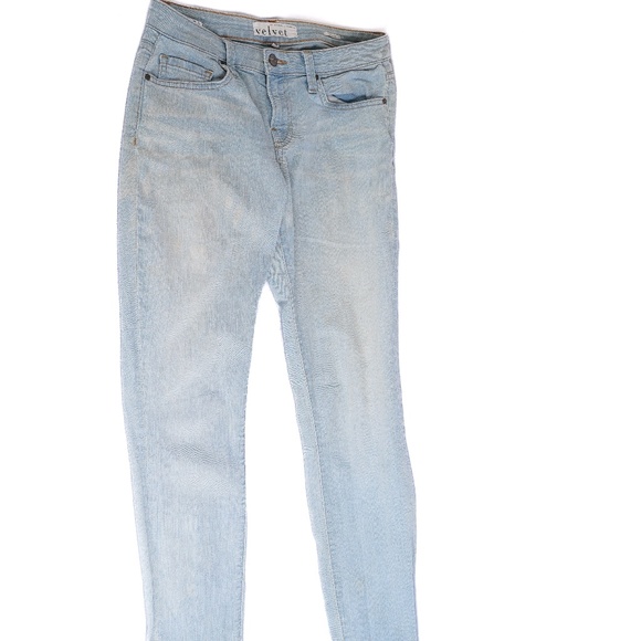 Velvet by Graham & Spencer Skinny Jeans Light Blue Lightweight - Picture 2 of 11